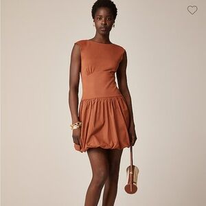 J. Crew Bubble Hem Mixed media Dress